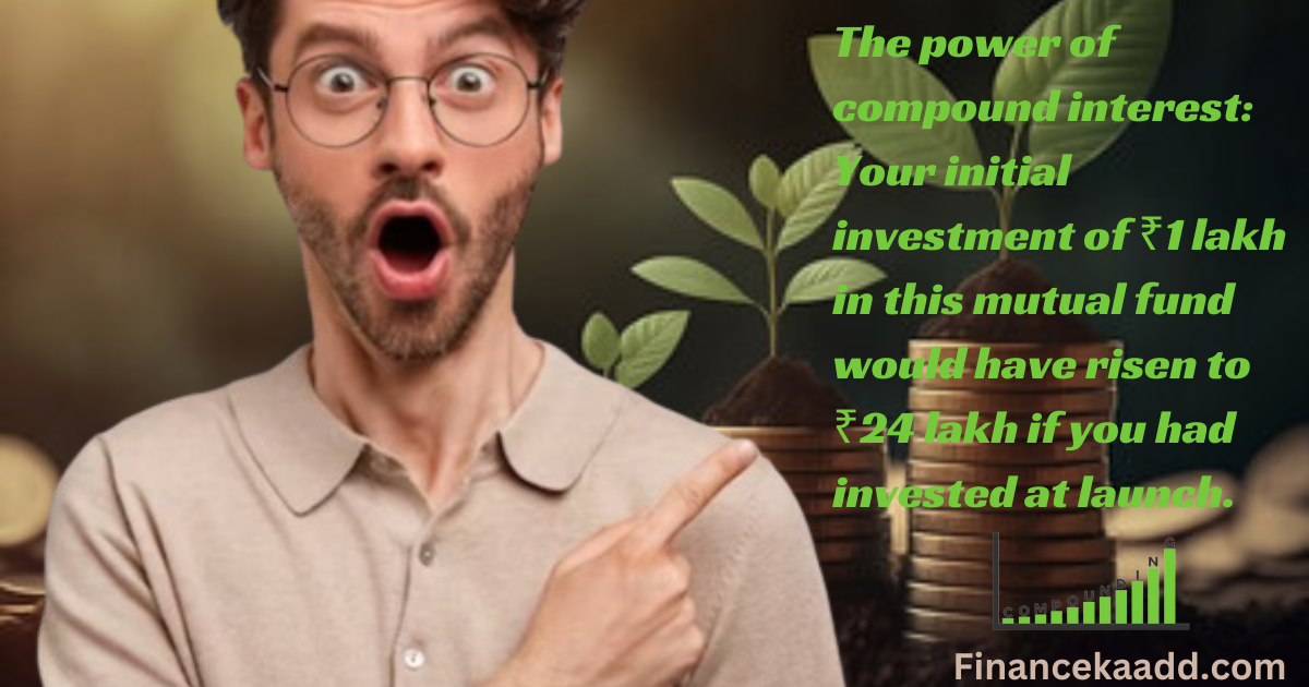 The power of compound interest: Your initial investment of ₹1 lakh in this mutual fund would have risen to ₹24 lakh if you had invested at launch.